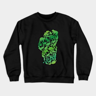 Lake Tahoe Creatures - Green Crewneck Sweatshirt